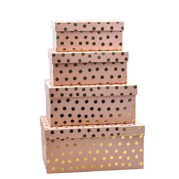 Geschenkboxen 4er Set – Rosa