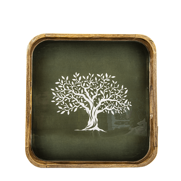 Tree of Life – Tablett Mangoholz – 35x35cm