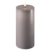 Grau – Stumpfkerze LED
Ø10*20 cm
 Deluxe Homeart
