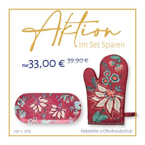 Flower Festival – 1xKeksteller + 1xOfenhandschuh